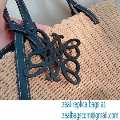 loewe raffia summer tote bag black 2023 - Click Image to Close