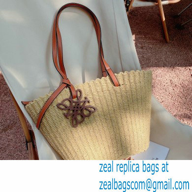 loewe raffia summer tote bag brown 2023