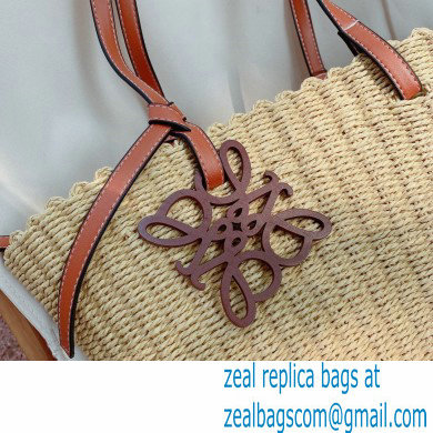 loewe raffia summer tote bag brown 2023