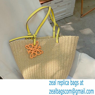 loewe raffia summer tote bag yellow 2023 - Click Image to Close