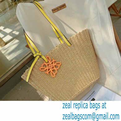 loewe raffia summer tote bag yellow 2023 - Click Image to Close