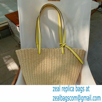 loewe raffia summer tote bag yellow 2023