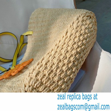 loewe raffia summer tote bag yellow 2023