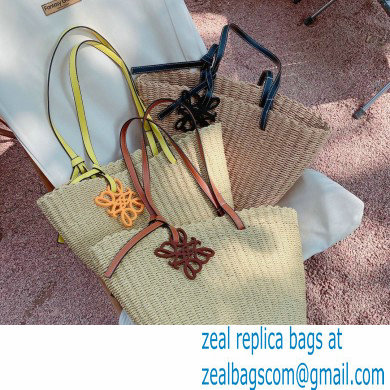 loewe raffia summer tote bag yellow 2023 - Click Image to Close