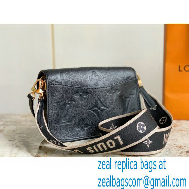 louis vuitton Diane satchel bag in Monogram Empreinte leather M46386 BLACK 2023 - Click Image to Close