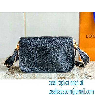 louis vuitton Diane satchel bag in Monogram Empreinte leather M46386 BLACK 2023 - Click Image to Close