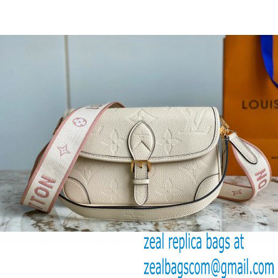 louis vuitton Diane satchel bag in Monogram Empreinte leather M46388 creme 2023