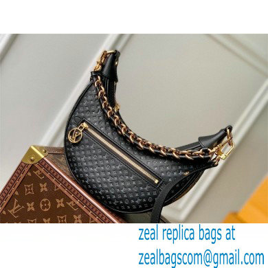 louis vuitton Loop baguette handbag in Monogram embossed leather M22591 BLACK 2023 - Click Image to Close