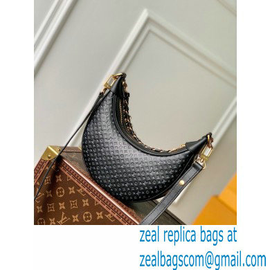 louis vuitton Loop baguette handbag in Monogram embossed leather M22591 BLACK 2023