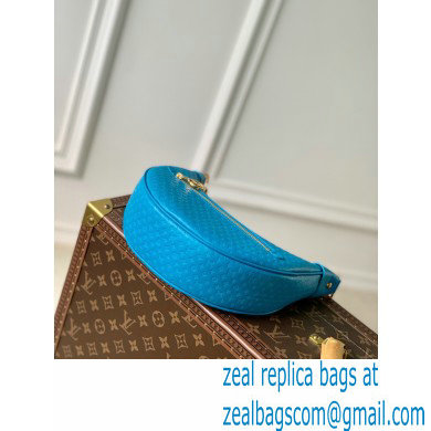 louis vuitton Loop baguette handbag in Monogram embossed leather M22593 BLUE 2023