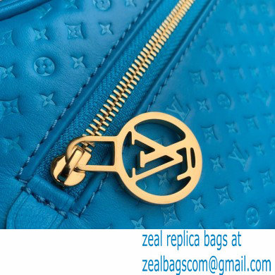 louis vuitton Loop baguette handbag in Monogram embossed leather M22593 BLUE 2023