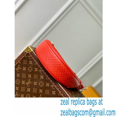 louis vuitton Loop baguette handbag in Monogram embossed leather red M22594 2023