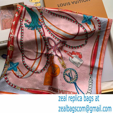 louis vuitton Mix and Straps Square 90 M77665 rose 2023