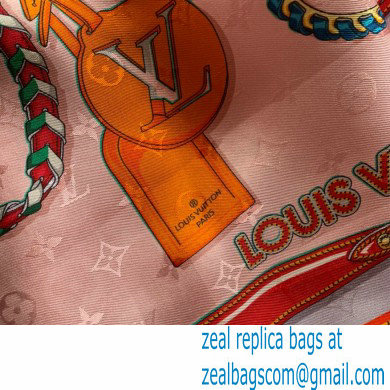 louis vuitton Mix and Straps Square 90 M77665 rose 2023