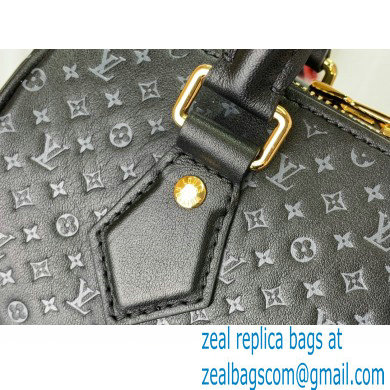 louis vuitton Speedy Bandouliere 20 bag in Monogram motif embossed leather M22595 black 2023 - Click Image to Close