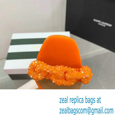 Aquazzura Heel 10.5cm Chain Of Love Sandals Orange 2023 - Click Image to Close