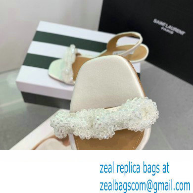 Aquazzura Heel 10.5cm Chain Of Love Sandals White 2023