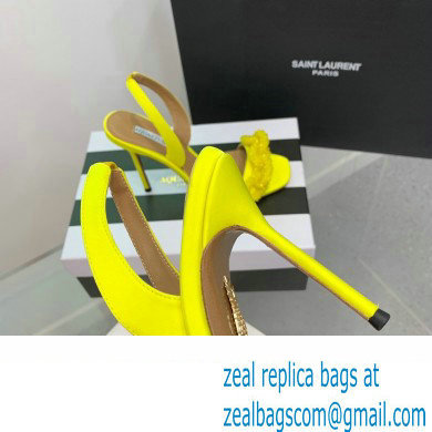 Aquazzura Heel 10.5cm Chain Of Love Sandals Yellow 2023