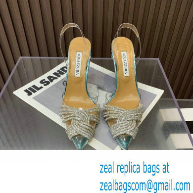 Aquazzura Heel 10.5cm Gatsby Sling PVC Slingback 02 2023