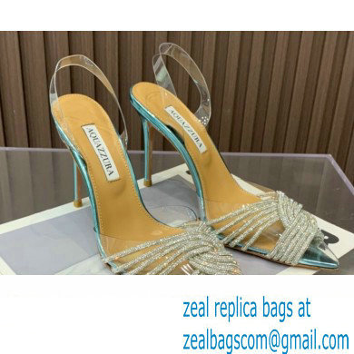 Aquazzura Heel 10.5cm Gatsby Sling PVC Slingback 02 2023 - Click Image to Close