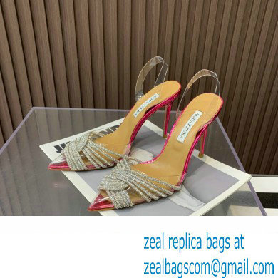 Aquazzura Heel 10.5cm Gatsby Sling PVC Slingback 03 2023 - Click Image to Close