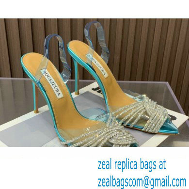 Aquazzura Heel 10.5cm Gatsby Sling PVC Slingback 04 2023 - Click Image to Close