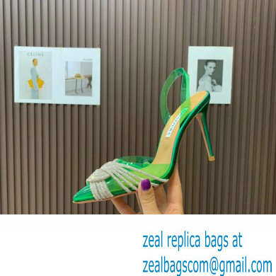 Aquazzura Heel 10.5cm Gatsby Sling PVC Slingback 06 2023 - Click Image to Close