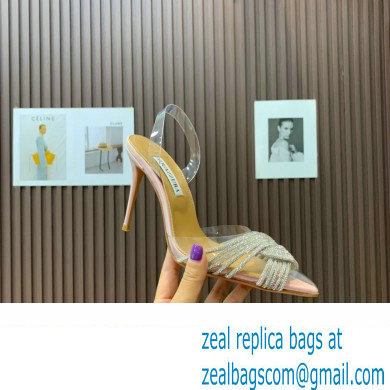 Aquazzura Heel 10.5cm Gatsby Sling PVC Slingback 08 2023 - Click Image to Close