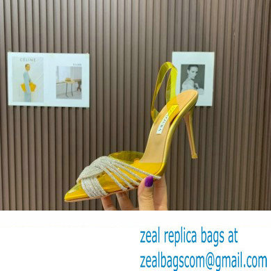 Aquazzura Heel 10.5cm Gatsby Sling PVC Slingback 09 2023 - Click Image to Close
