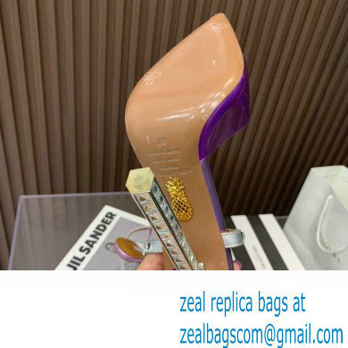 Aquazzura Heel 11.5cm Rock Chic PVC Pumps Purple 2023 - Click Image to Close