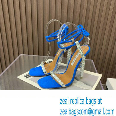 Aquazzura Heel 11.5cm Rock Chic Sandals Blue 2023 - Click Image to Close
