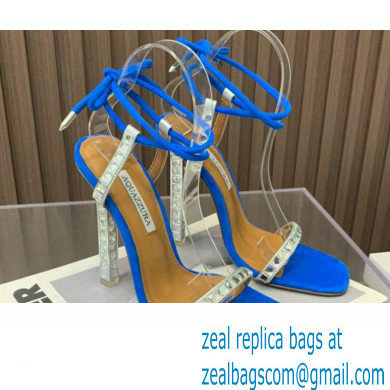 Aquazzura Heel 11.5cm Rock Chic Sandals Blue 2023