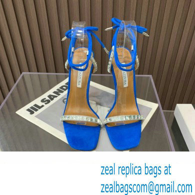 Aquazzura Heel 11.5cm Rock Chic Sandals Blue 2023 - Click Image to Close