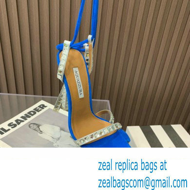 Aquazzura Heel 11.5cm Rock Chic Sandals Blue 2023