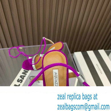 Aquazzura Heel 11.5cm Rock Chic Sandals Fuchsia 2023