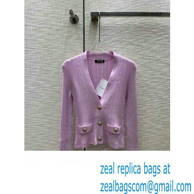 BALMAIN pink CARDIGAN 2023