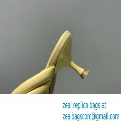 Bottega Veneta Heel 4cm Tubular straps leather Freckles Mules Yellow 2023
