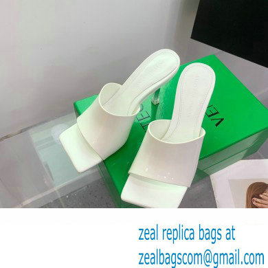 Bottega Veneta Heel Clear rubber Stretch Mules Patent White 2023