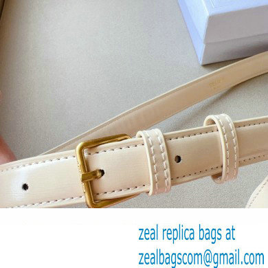 Celine BELT BAG TRIOMPHE BELT in SHINY CALFSKIN White 2023