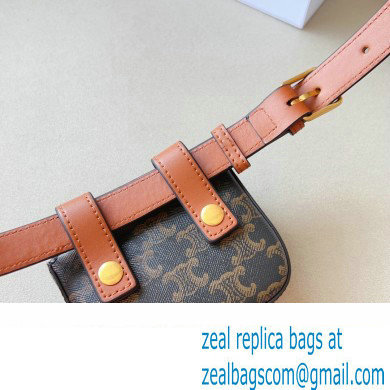 Celine BELT BAG TRIOMPHE BELT in in TRIOMPHE CANVAS AND CALFSKIN 2023