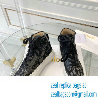 Chloe Lace Lauren high-top sneakers Black 2023