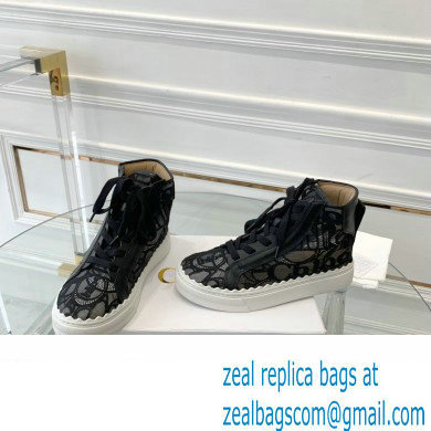 Chloe Lace Lauren high-top sneakers Black 2023