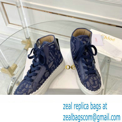 Chloe Lace Lauren high-top sneakers Blue 2023