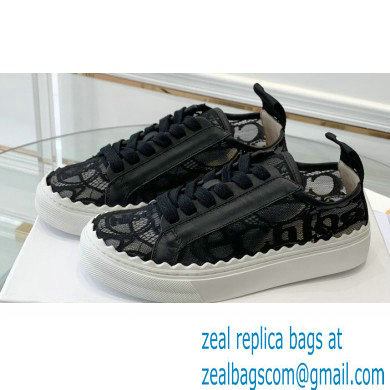 Chloe Lace Lauren low-top sneakers Black 2023