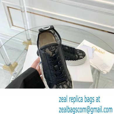 Chloe Lace Lauren low-top sneakers Black 2023 - Click Image to Close