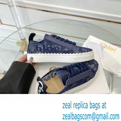 Chloe Lace Lauren low-top sneakers Blue 2023 - Click Image to Close