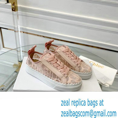 Chloe Lace Lauren low-top sneakers Pink 2023