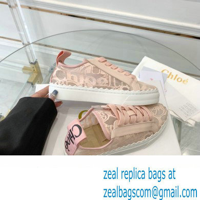 Chloe Lace Lauren low-top sneakers Pink 2023