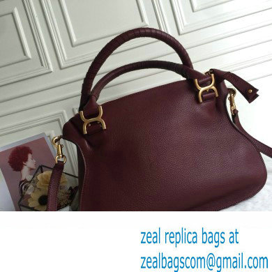 Chloe Marcie double carry bag Burgundy