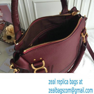 Chloe Marcie double carry bag Burgundy